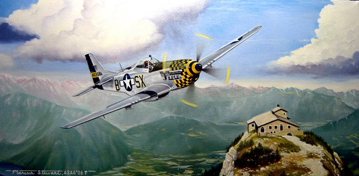 P-51 "Double Trouble Over The Eagle's Nest"